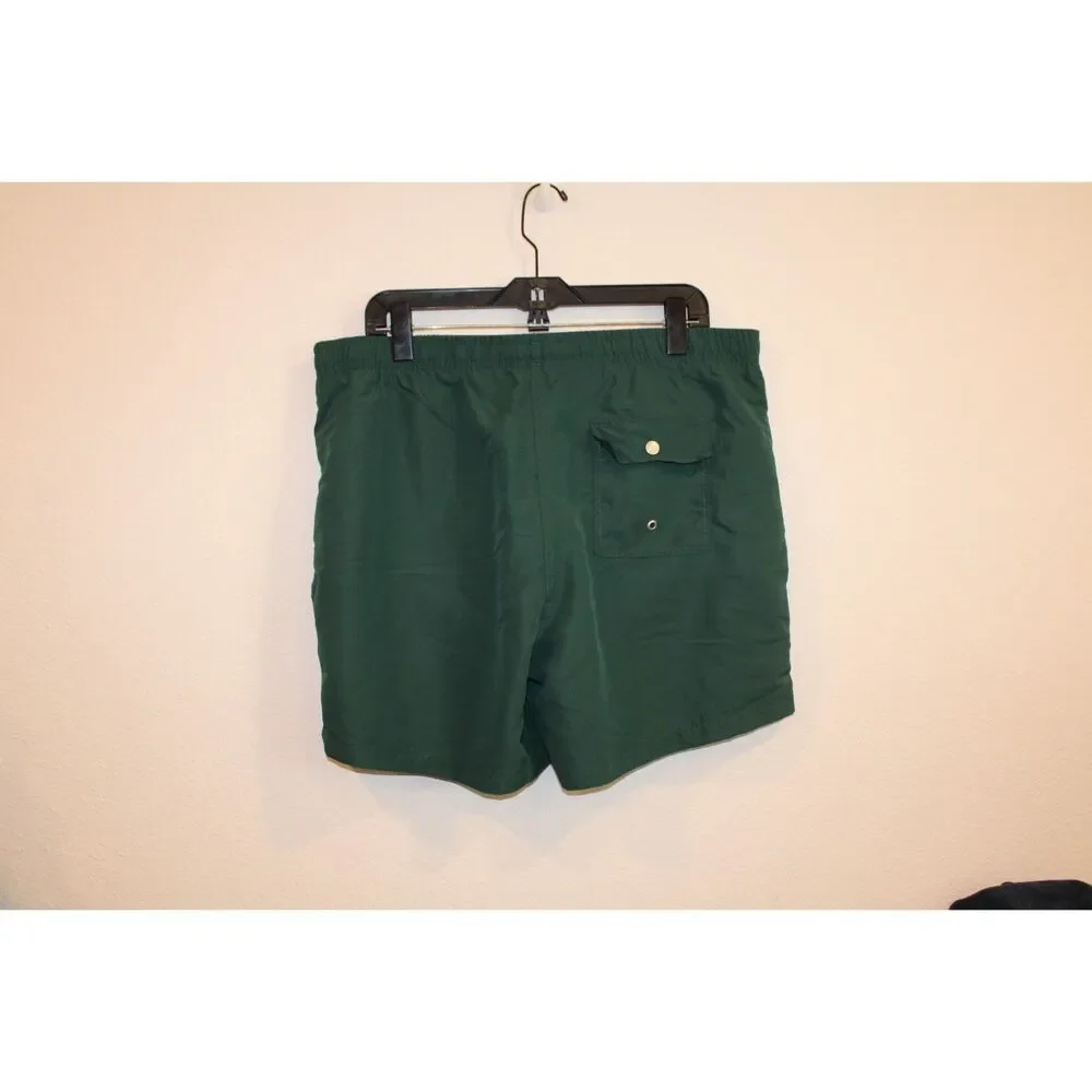 Bather new with tags forest green swim trunks size xlarge built in liner